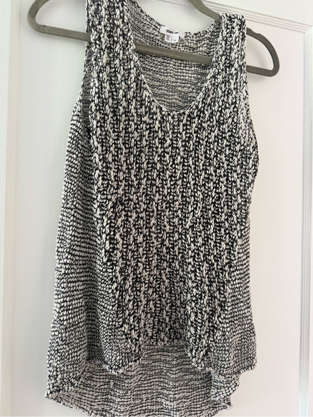 Helmut Lang Knit Sleeveless Sweater Tank M